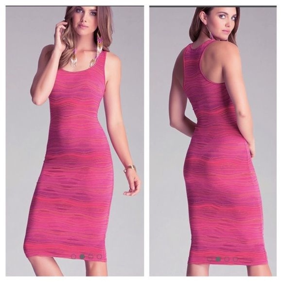bebe Dresses & Skirts - BEBE Spacedye Racerback Dress